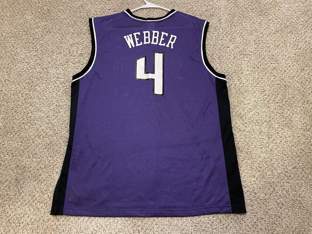 100% Authentic Sacramento Kings Chris Webber Reebok Authentic jersey 48 XL - Picture 2 of 6
